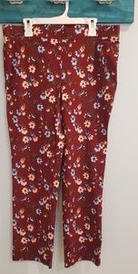 Floral print pants